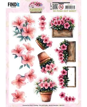 Berrie's Beauties Blooming Harmony 3D Push Out Blooming Pots (SB11111)