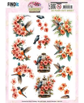 Berrie's Beauties Blooming Harmony 3D Push Out Blooming Serenade (SB11113)