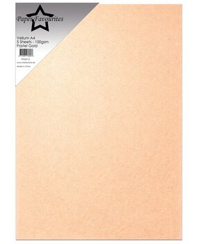 Paper Favourites Vellum A4 Pastel Gold 100g (PFSS913)