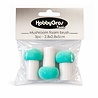 HobbyGross Storage Mushroom 2.8x2.8cm Foam Brushes (3pcs) (HGT038)