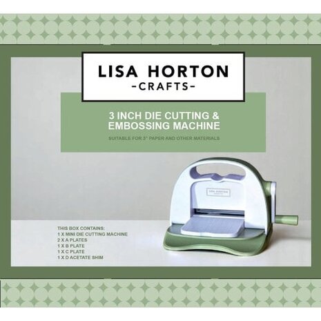 Lisa Horton Crafts 3 Inch Die Cutting & Embossing Machine + Plates (LHCT072)