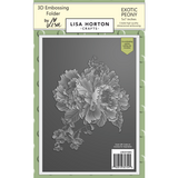 Lisa Horton Crafts Exotic Peony 5x7 Inch 3D Embossing Folder & Die (LHCEF085)