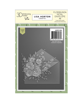 Lisa Horton Crafts Floribunda Petal Envelope A6 Embossing Folder & Die (LHCEF186)