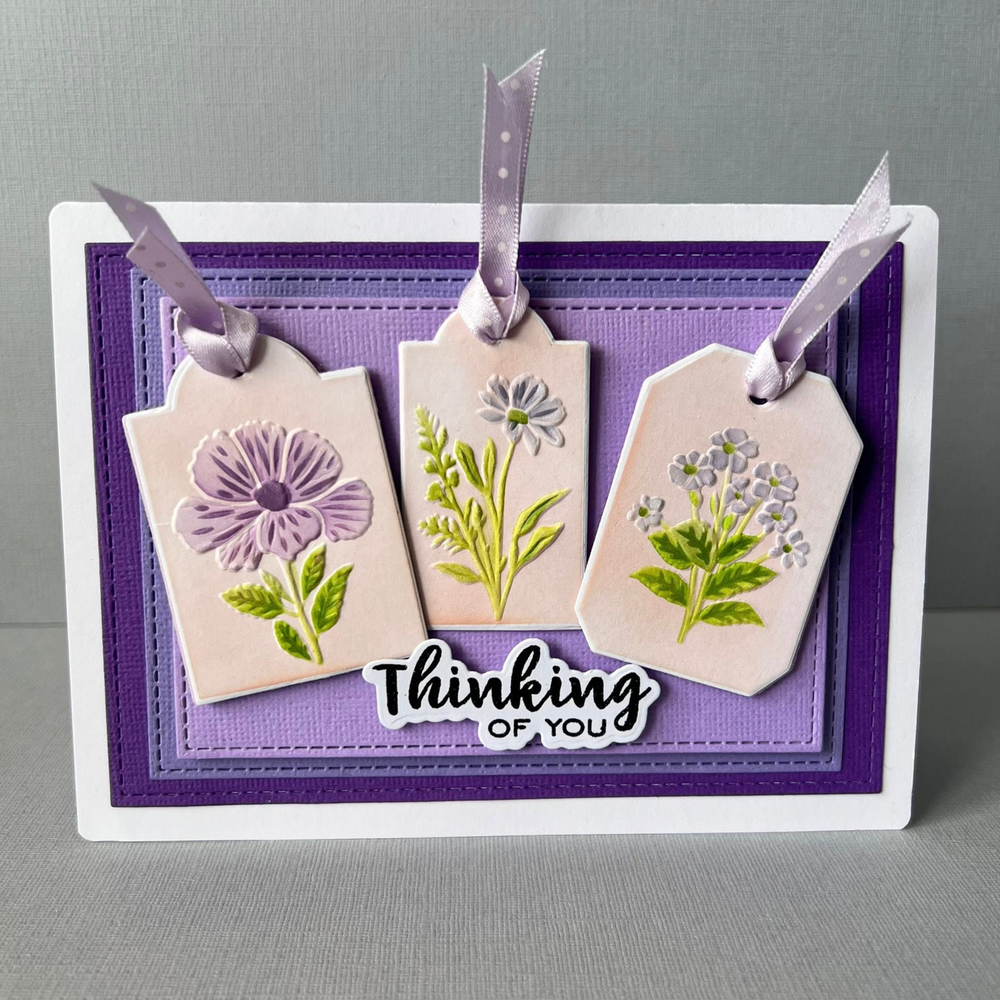 Lisa Horton Crafts Mini Tags 5x7 Inch 3D Embossing Folder with Integrated Die (LHCEF273)