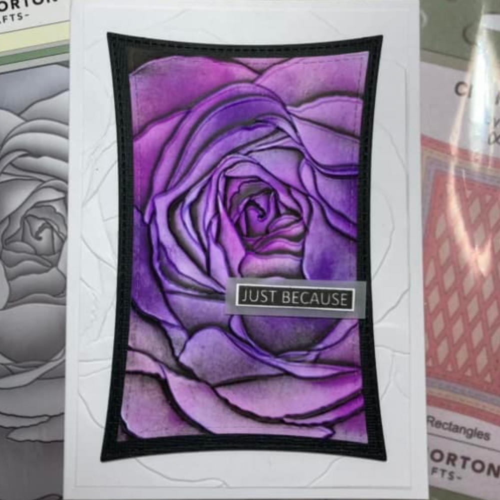 Lisa Horton Crafts Large Rose Bloom 5x7 Inch Embossing Folder (LHCEF165)