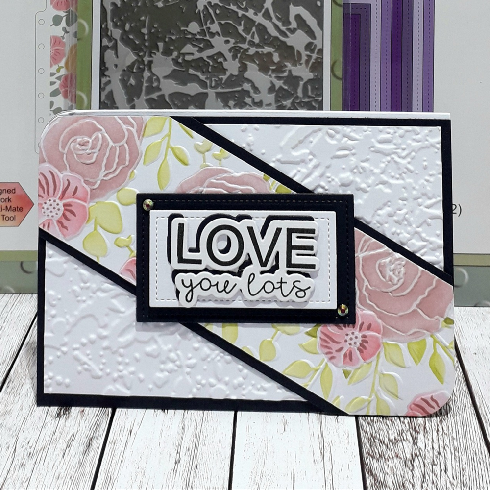 Lisa Horton Crafts Floribunda Background 5x7 Inch 3D Embossing Folder (LHCEF182)