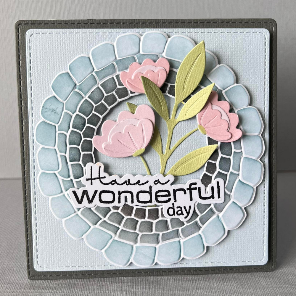 Lisa Horton Crafts Bricked Window 6x6 Inch 3D Embossing Folder (LHCEF224)