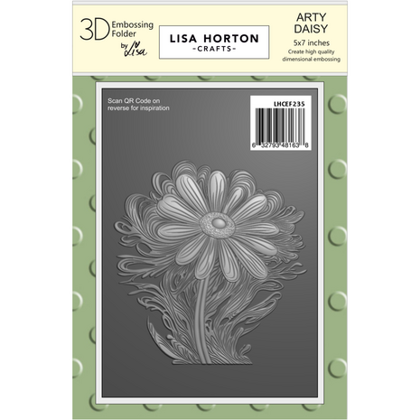 Lisa Horton Crafts Arty Daisy 5x7 Inch 3D Embossing Folder (LHCEF235)