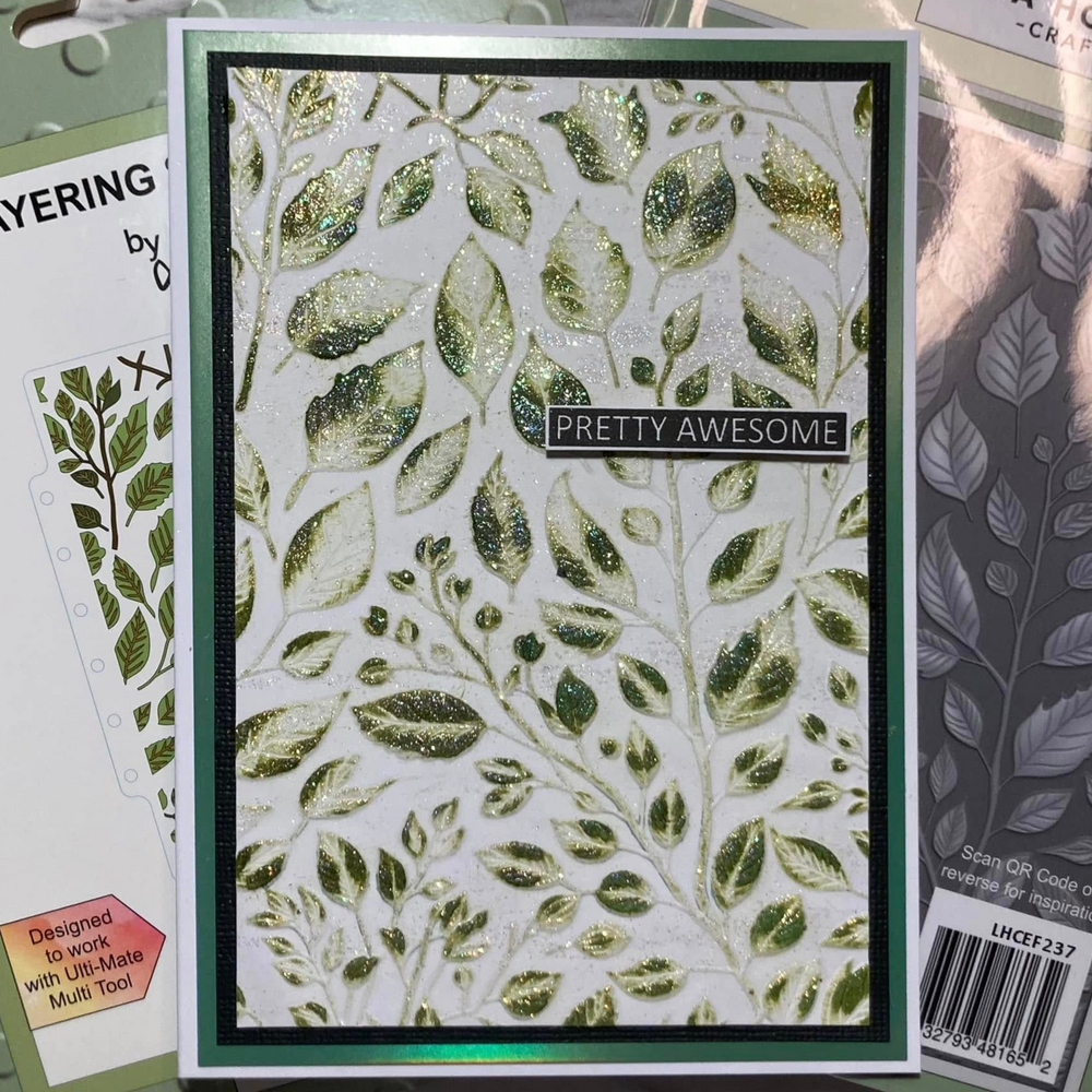 Lisa Horton Crafts Spring Foliage 5x7 Inch 3D Embossing Folder (LHCEF237)