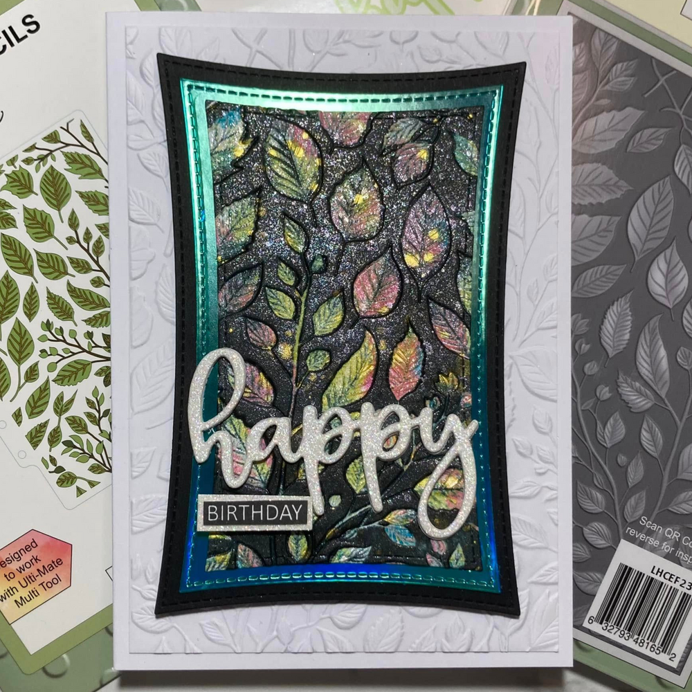 Lisa Horton Crafts Spring Foliage 5x7 Inch 3D Embossing Folder (LHCEF237)