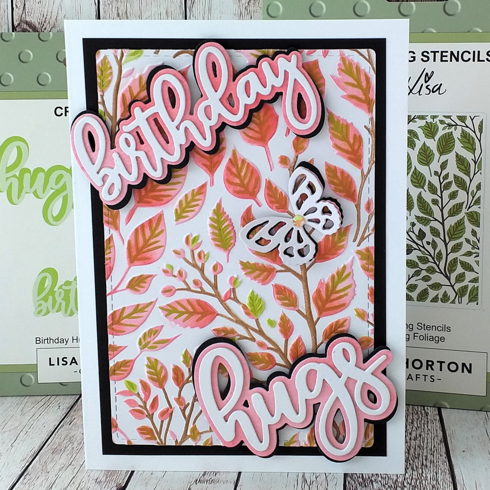 Lisa Horton Crafts Spring Foliage 5x7 Inch 3D Embossing Folder (LHCEF237)