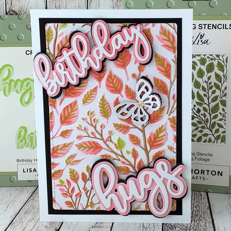 Lisa Horton Crafts Spring Foliage 5x7 Inch 3D Embossing Folder (LHCEF237)
