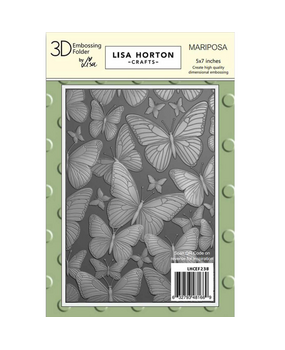Lisa Horton Crafts Mariposa 5x7 Inch 3D Embossing Folder (LHCEF238)