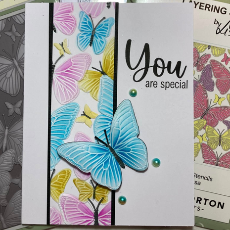 Lisa Horton Crafts Mariposa 5x7 Inch 3D Embossing Folder (LHCEF238)