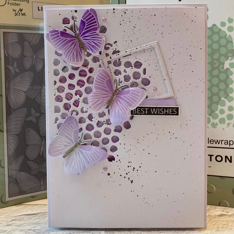 Lisa Horton Crafts Mariposa 5x7 Inch 3D Embossing Folder (LHCEF238)