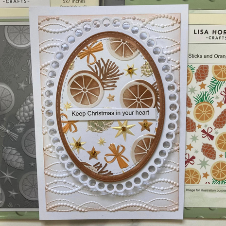 Lisa Horton Crafts Decorative Pearls 5x7 Inch 3D Embossing Folder (LHCEF241)