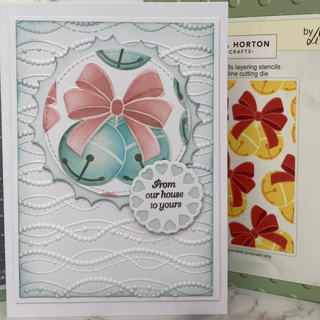 Lisa Horton Crafts Decorative Pearls 5x7 Inch 3D Embossing Folder (LHCEF241)