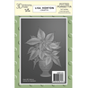 Lisa Horton Crafts Potted Poinsettia 5x7 Inch 3D Embossing Folder (LHCEF242)