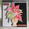 Lisa Horton Crafts Potted Poinsettia 5x7 Inch 3D Embossing Folder (LHCEF242)