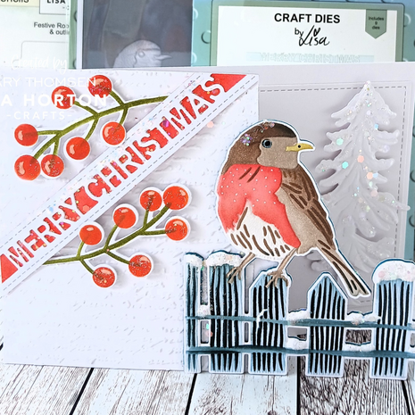 Lisa Horton Crafts Festive Robin A6 3D Embossing Folder (LHCEF245)