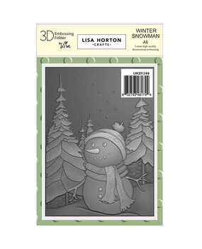 Lisa Horton Crafts Winter Snowman A6 3D Embossing Folder (LHCEF246)