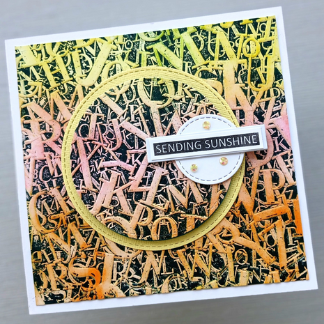 Lisa Horton Crafts Alphabet Soup 6x6 Inch 3D Embossing Folder (LHCEF249)