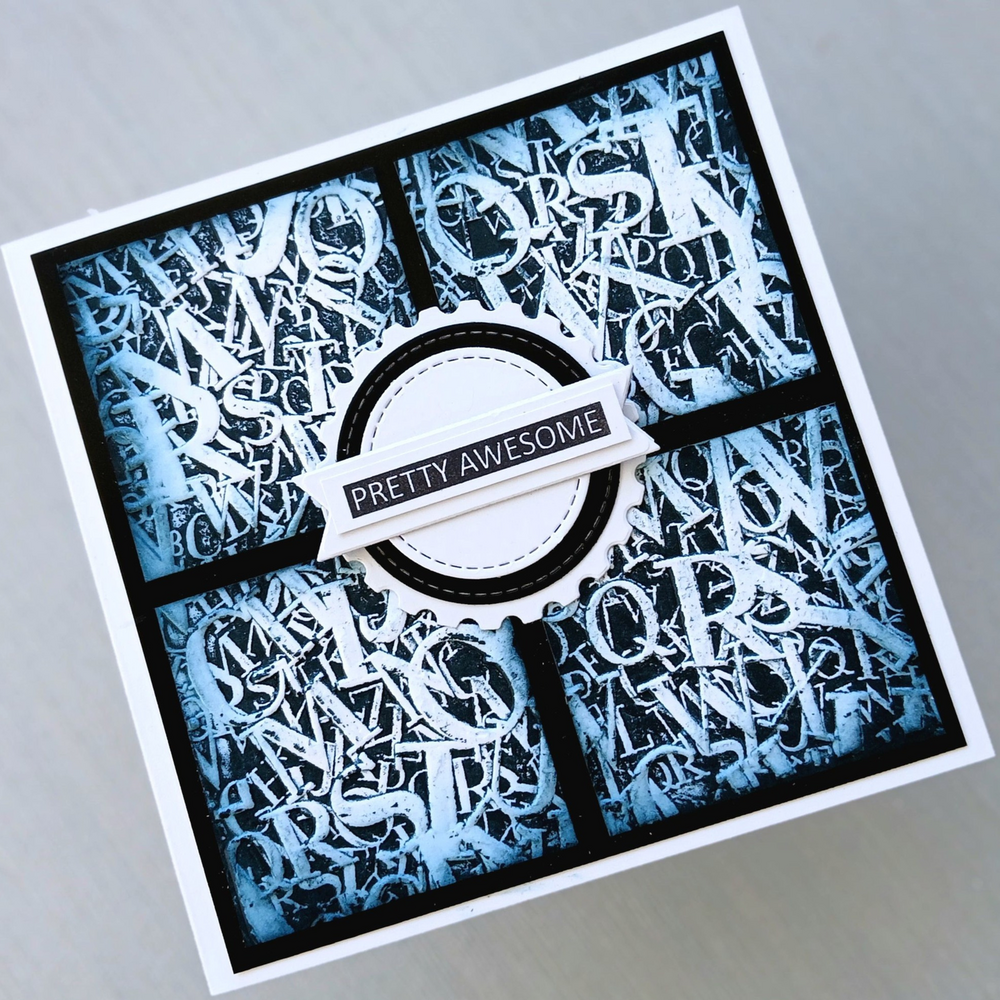 Lisa Horton Crafts Alphabet Soup 6x6 Inch 3D Embossing Folder (LHCEF249)