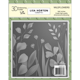 Lisa Horton Crafts Wildflowers 6x6 Inch 3D Embossing Folder (LHCEF250)