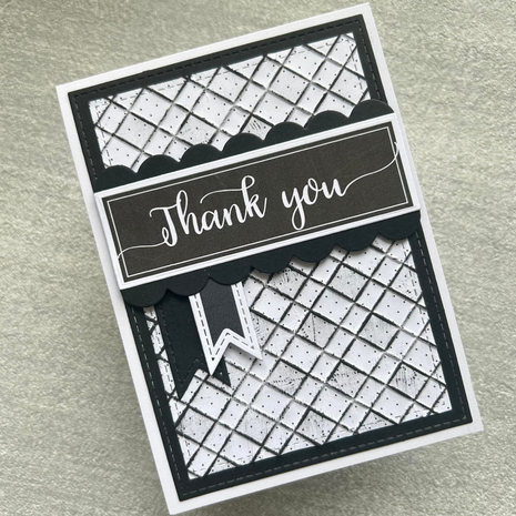 Lisa Horton Crafts Lattice 5x7 Inch 3D Embossing Folder (LHCEF251)