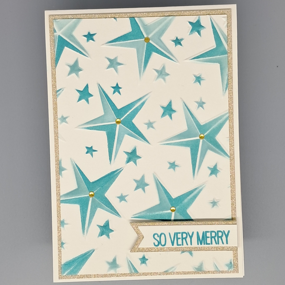Lisa Horton Crafts Bold Stars 5x7 Inch 3D Embossing Folder (LHCEF258)