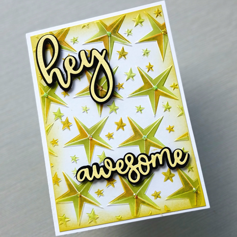 Lisa Horton Crafts Bold Stars 5x7 Inch 3D Embossing Folder (LHCEF258)