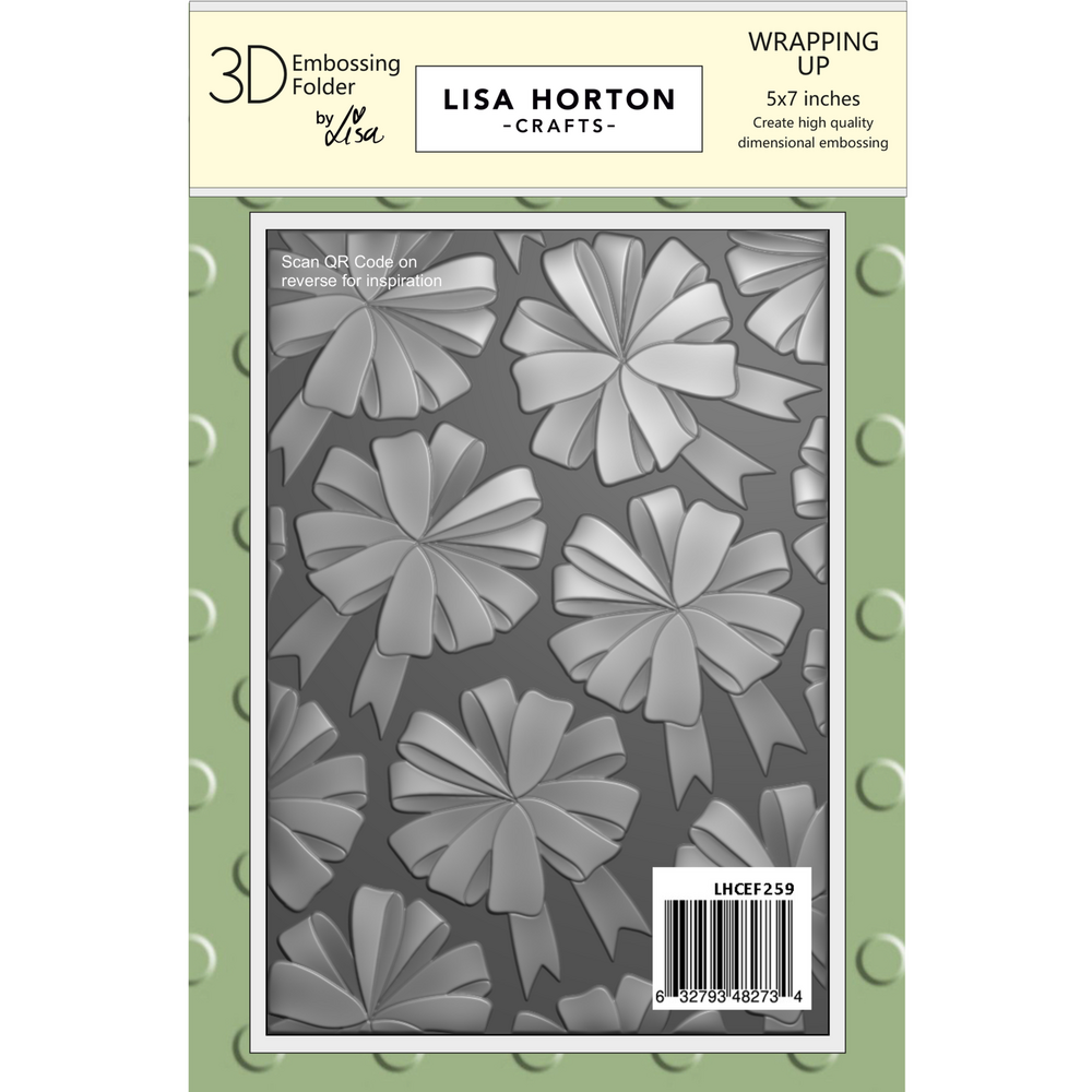 Lisa Horton Crafts Wrapping Up 5x7 Inch 3D Embossing Folder (LHCEF259)