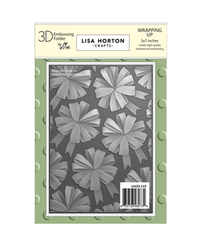 Lisa Horton Crafts Wrapping Up 5x7 Inch 3D Embossing Folder (LHCEF259)