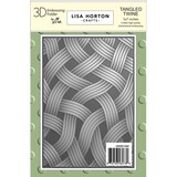 Lisa Horton Crafts Tangled Twine 5x7 Inch 3D Embossing Folder (LHCEF264)