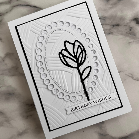 Lisa Horton Crafts Tangled Twine 5x7 Inch 3D Embossing Folder (LHCEF264)