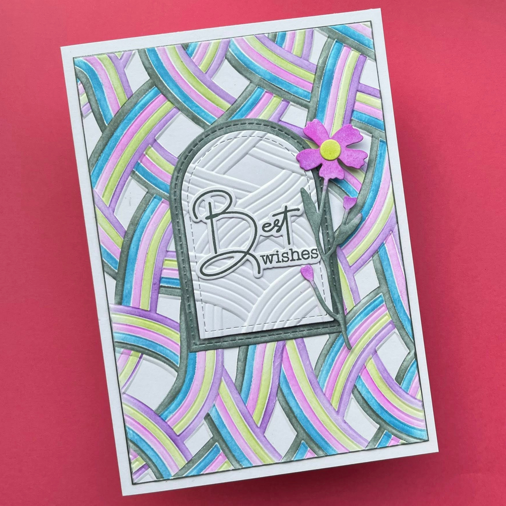 Lisa Horton Crafts Tangled Twine 5x7 Inch 3D Embossing Folder (LHCEF264)