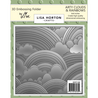 Lisa Horton Crafts Arty Clouds and Rainbows 6x6 Inch 3D Embossing Folder (LHCEF266)