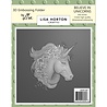 Lisa Horton Crafts Believe In Unicorns 6x6 Inch 3D Embossing Folder (LHCEF268)