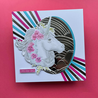 Lisa Horton Crafts Believe In Unicorns 6x6 Inch 3D Embossing Folder (LHCEF268)