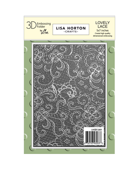 Lisa Horton Crafts Lovely Lace 5x7 Inch 3D Embossing Folder (LHCEF269)