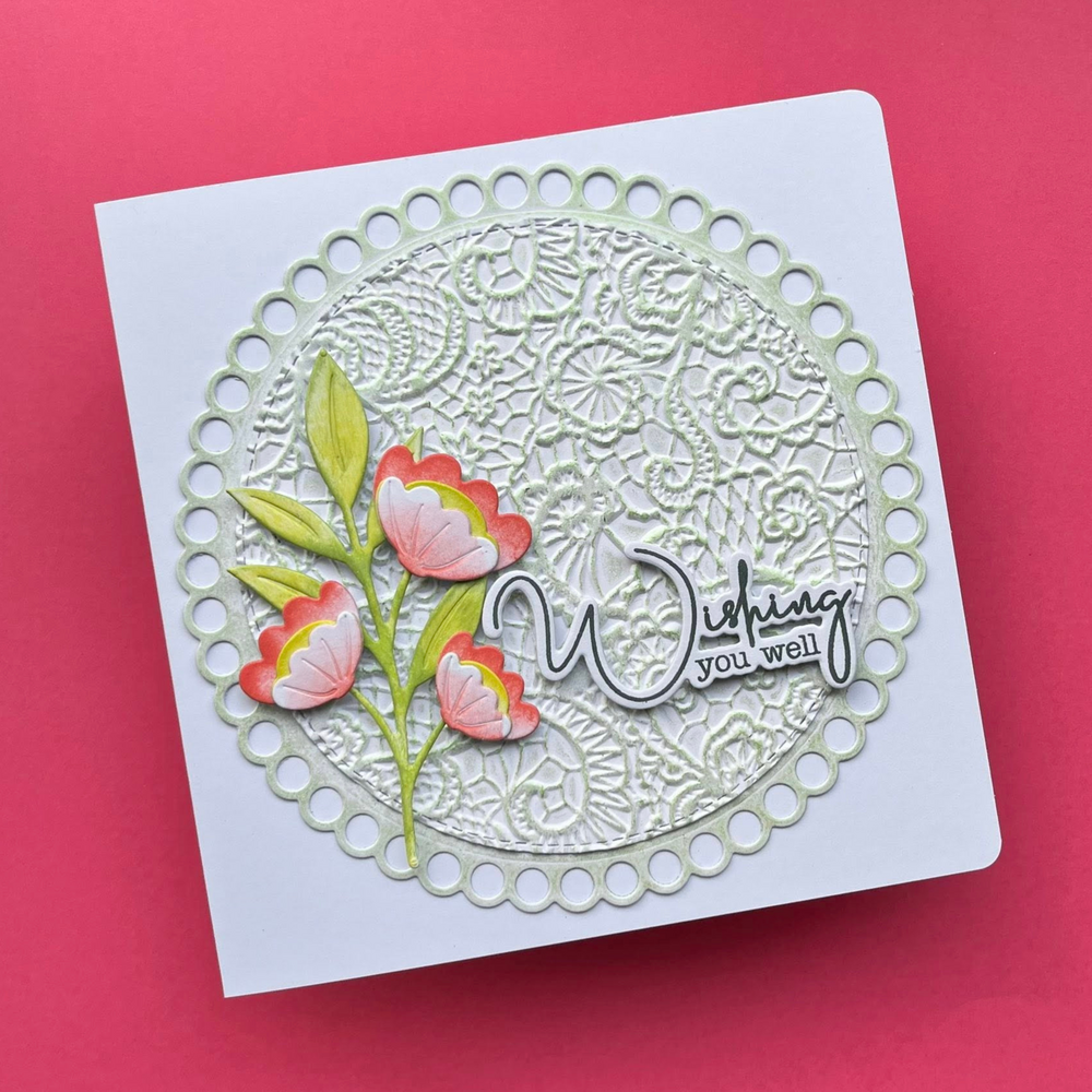 Lisa Horton Crafts Lovely Lace 5x7 Inch 3D Embossing Folder (LHCEF269) Lisa Horton Crafts Lovely Lace 5x7 Inch 3D Embossing Folder (LHCEF269)