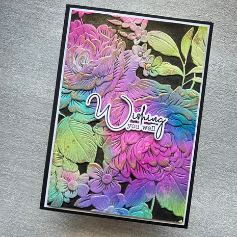 Lisa Horton Crafts A Year In Bloom Set of 12 5x7 Inch 3D Embossing Folders (LHCEF291)