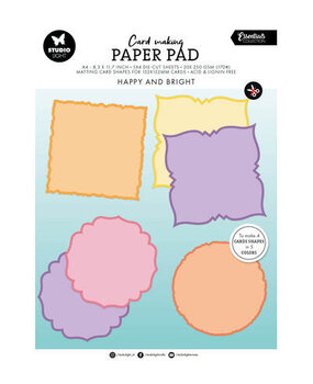 Studio Light PRE-ORDER Essentials Happy and bright A4 Card Making Pad (SL-ES-CMP30)