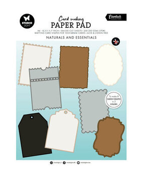 Studio Light PRE-ORDER Essentials Naturals A4 Card Making Pad (SL-ES-CMP31)