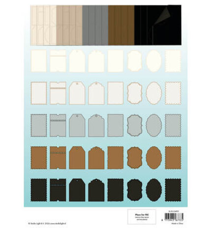 Studio Light PRE-ORDER Essentials Naturals A4 Card Making Pad (SL-ES-CMP31)