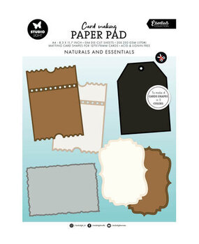 Studio Light PRE-ORDER Essentials Naturals A4 Card Making Pad (SL-ES-CMP32)