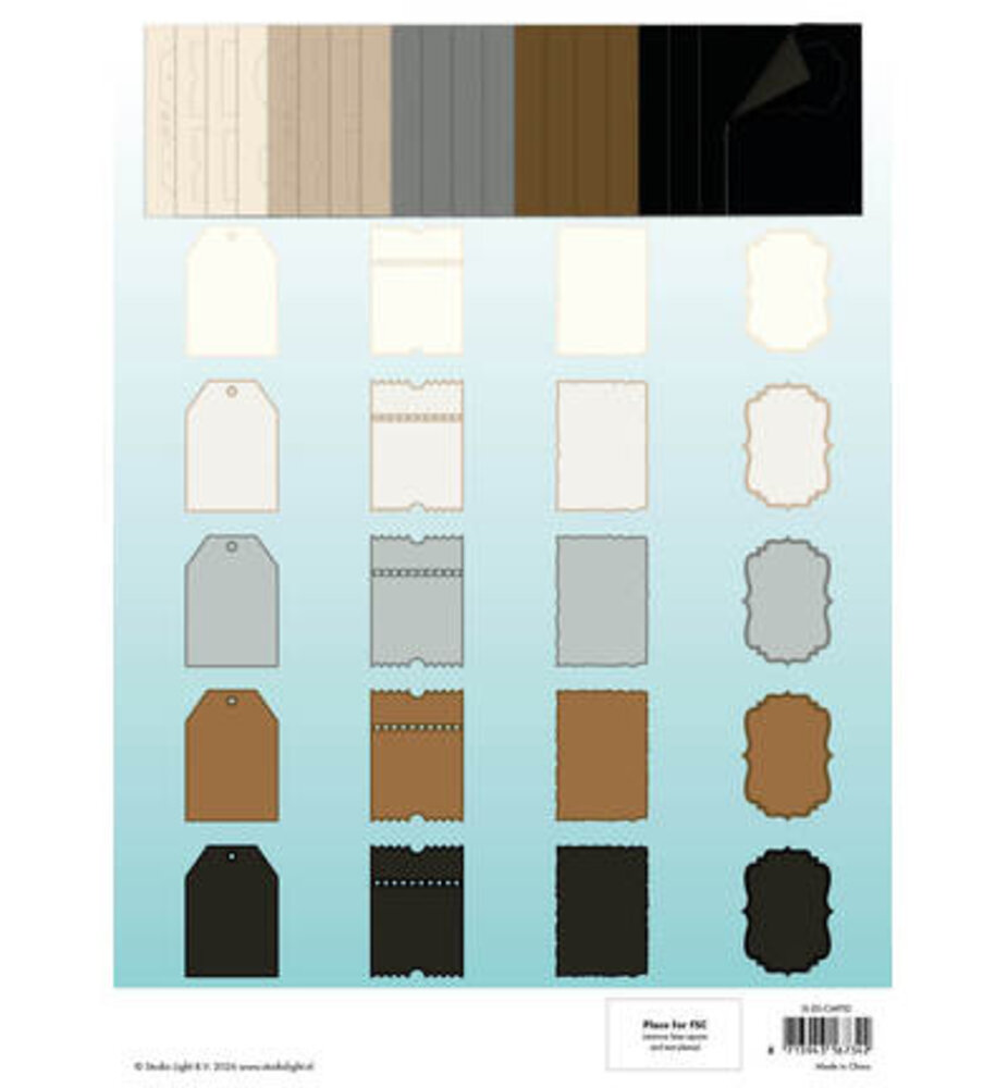 Studio Light PRE-ORDER Essentials Naturals A4 Card Making Pad (SL-ES-CMP32)