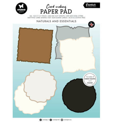 Studio Light Essentials Naturals A4 Card Making Pad (SL-ES-CMP33) Studio Light Essentials Naturals A4 Card Making Pad (SL-ES-CMP33)