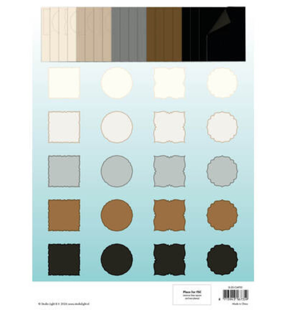 Studio Light PRE-ORDER Essentials Naturals A4 Card Making Pad (SL-ES-CMP33)