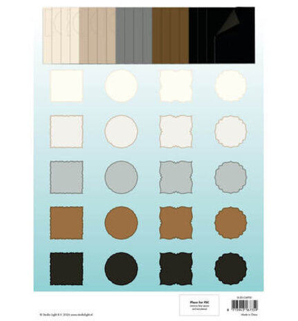 Studio Light PRE-ORDER Essentials Naturals A4 Card Making Pad (SL-ES-CMP33)